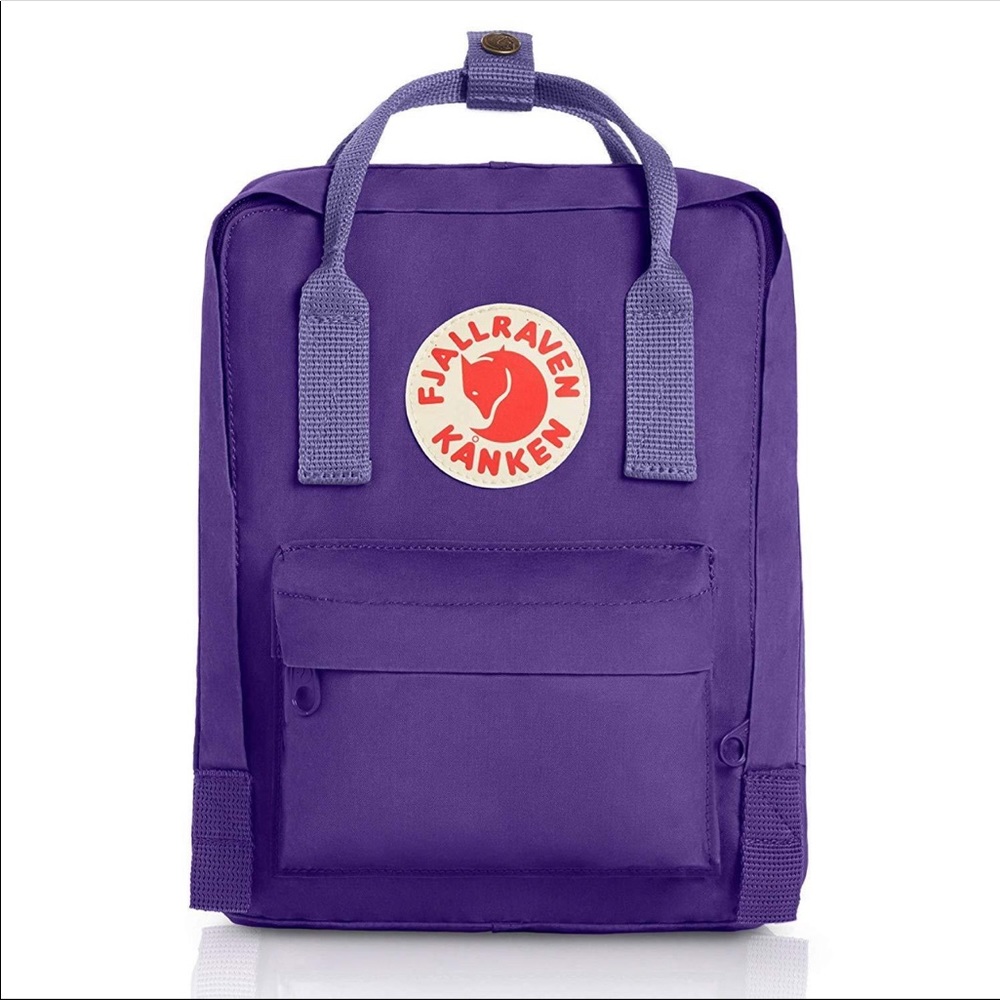 Purple Kanken with lilac straps